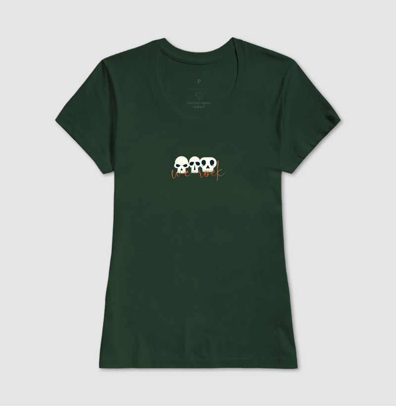 camiseta werock Hskulls feminina