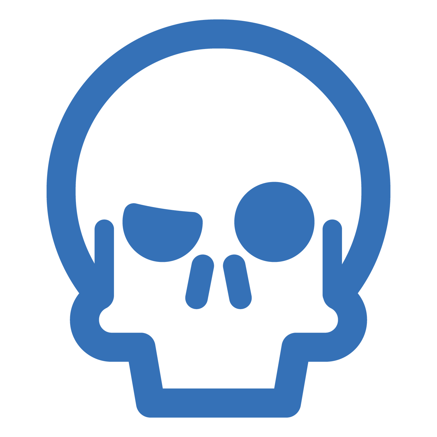 camiseta infantil werock skull logo blue