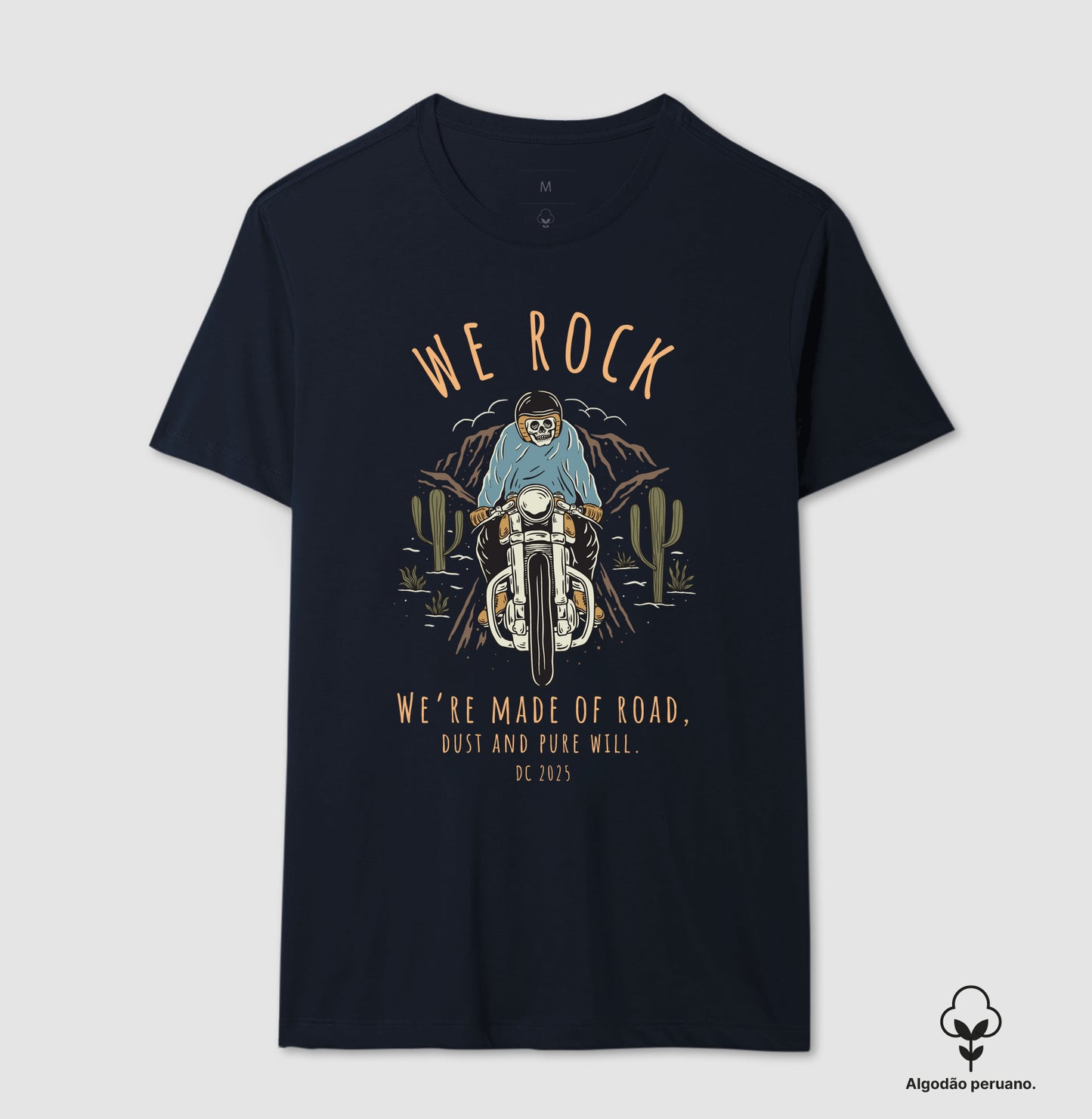 camiseta algodão peruano werock road masculina