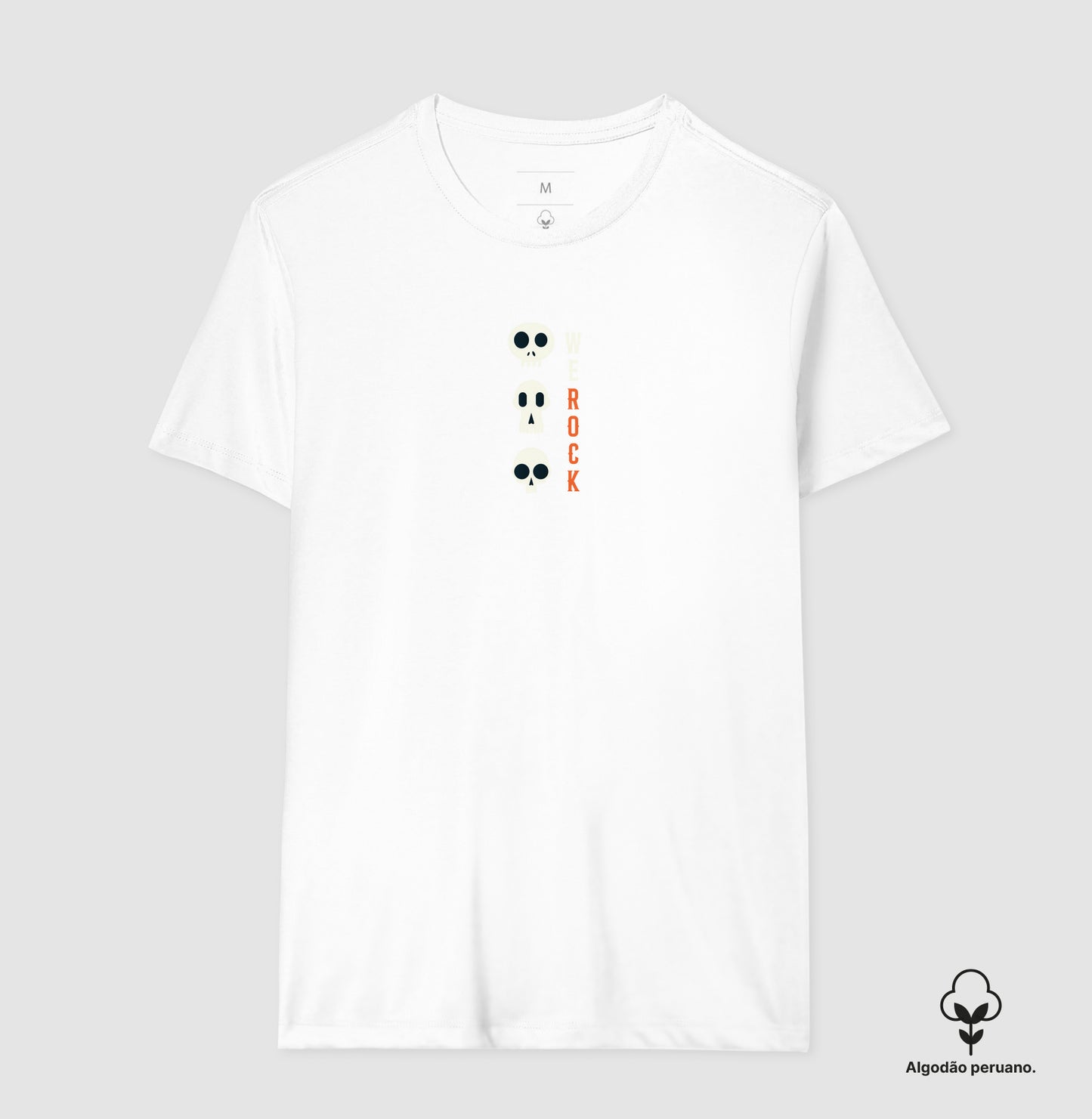 camiseta algodão peruano werock Vskulls masculina