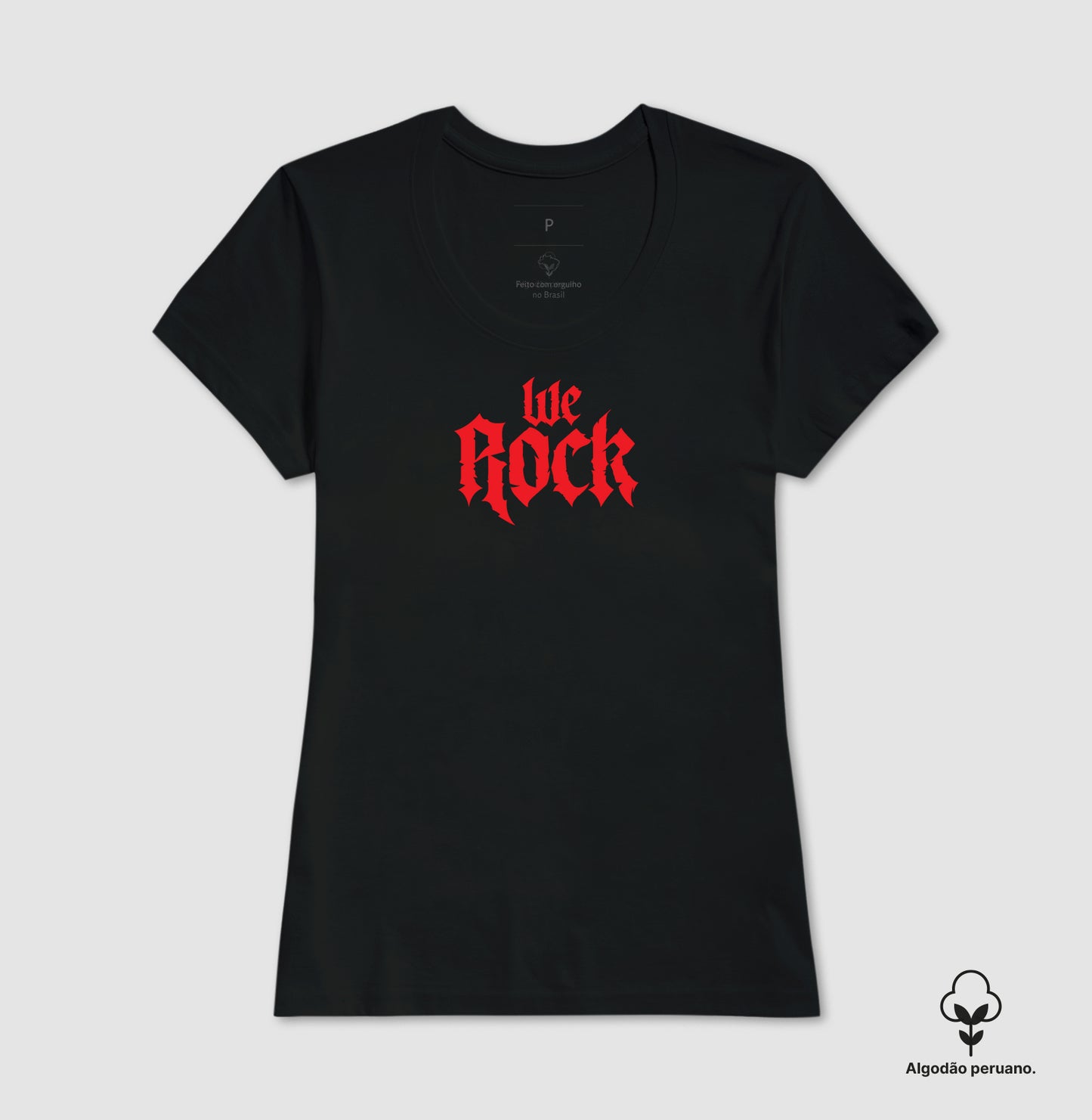 camiseta algodão peruano werock rock masculina