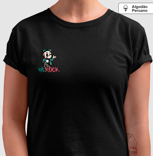 camiseta algodão peruano werock patrickdays feminina