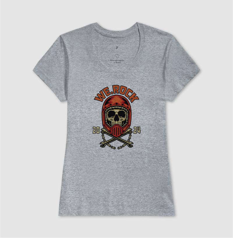camiseta werock motorcycle tool feminina