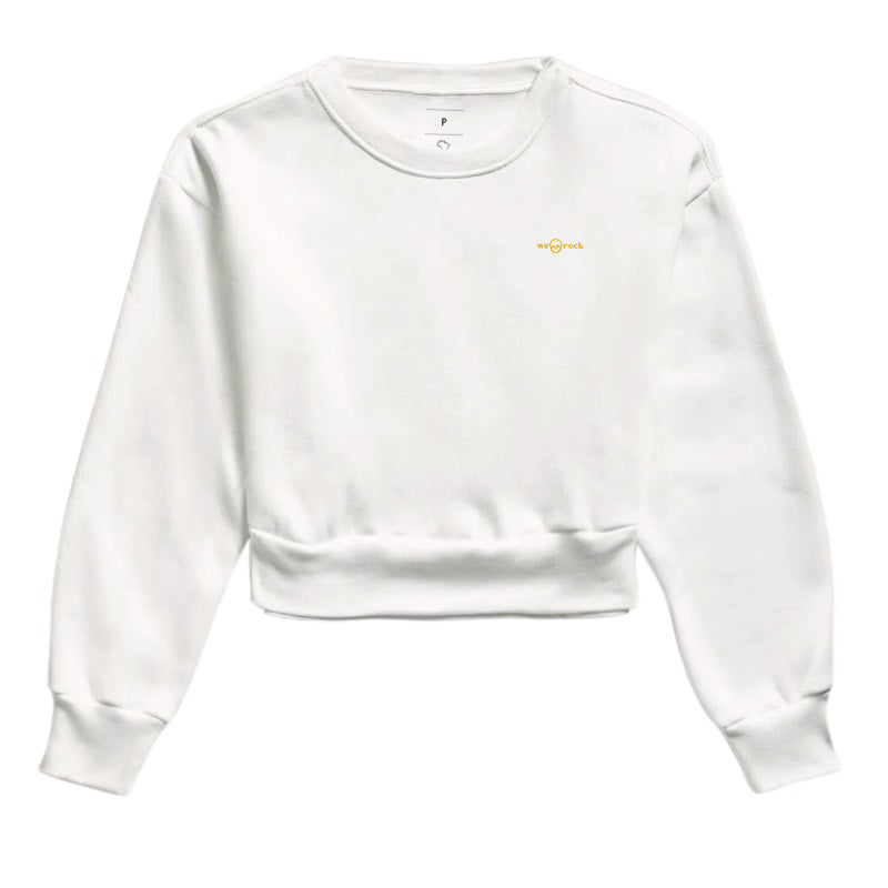 cropped moletom basic werock logo gold