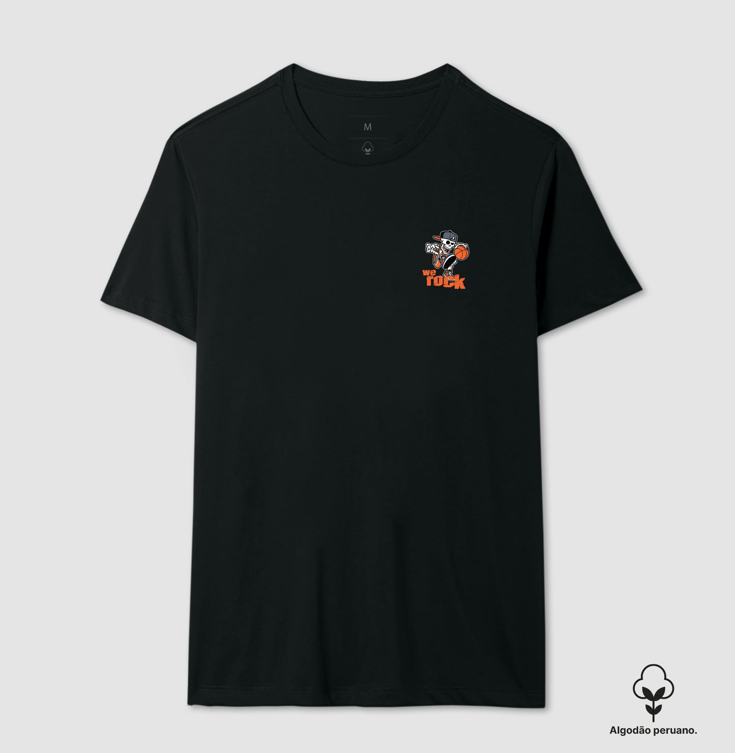 camiseta algodão peruano werock basketball masculina