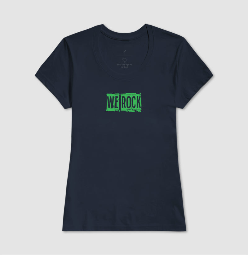 camiseta werock logo journal feminina