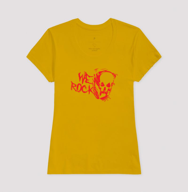 camiseta werock ghost red feminina