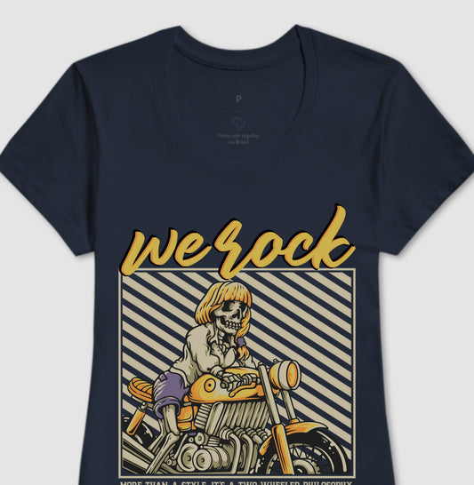 camiseta werock girl motorcycle feminina