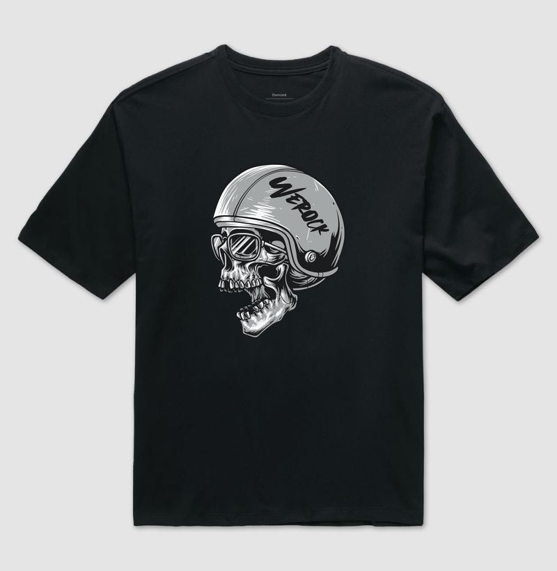 oversized werock motorcycle helmet skull
