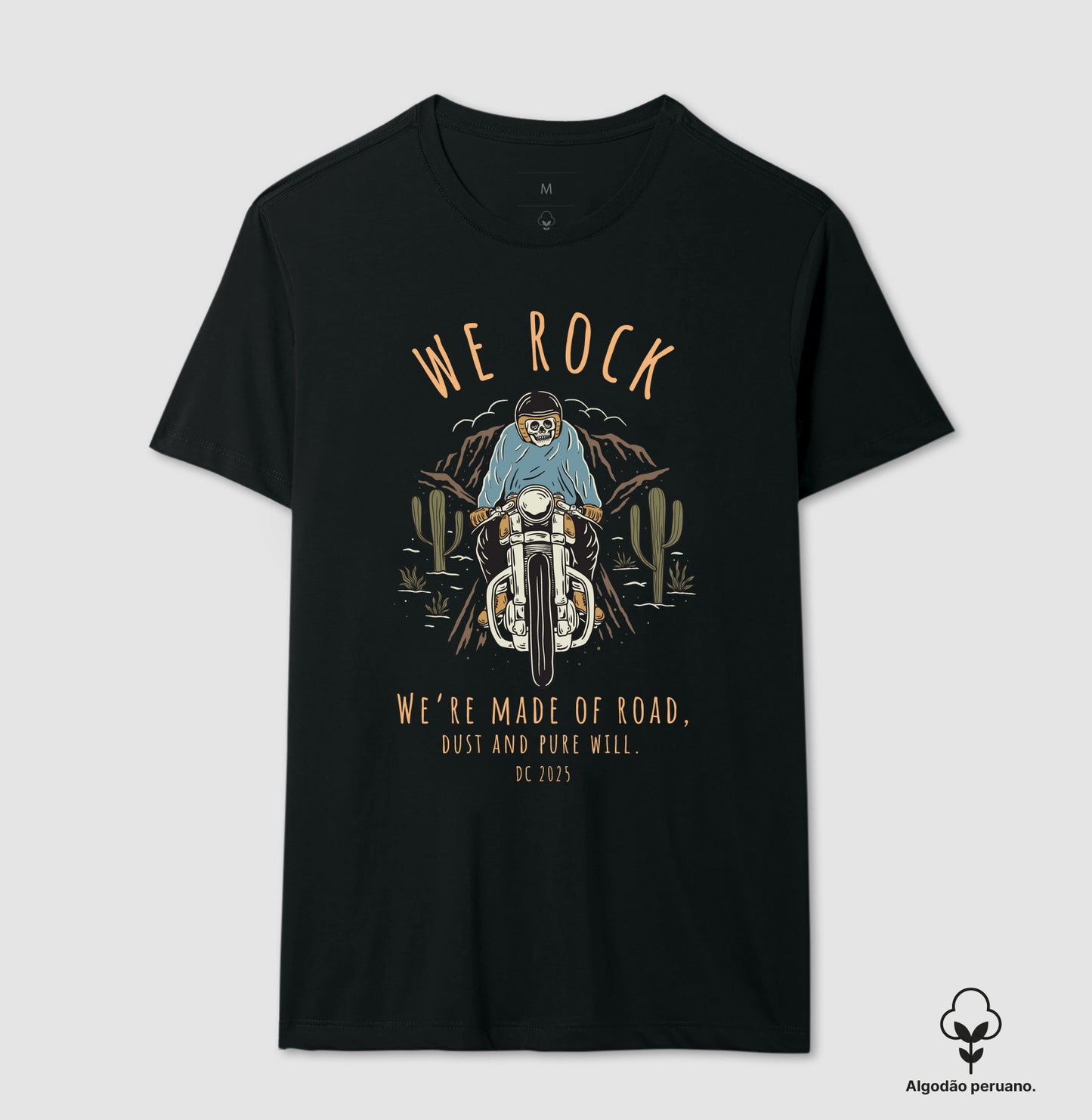 camiseta algodão peruano werock road masculina