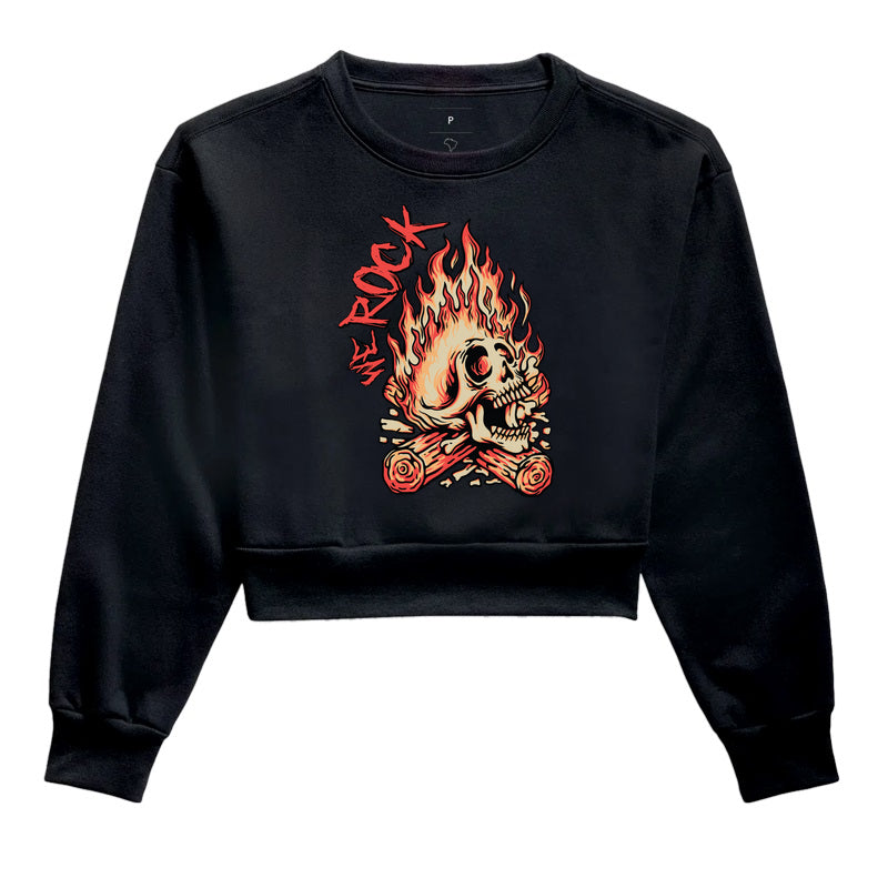 cropped moletom werock bonfire
