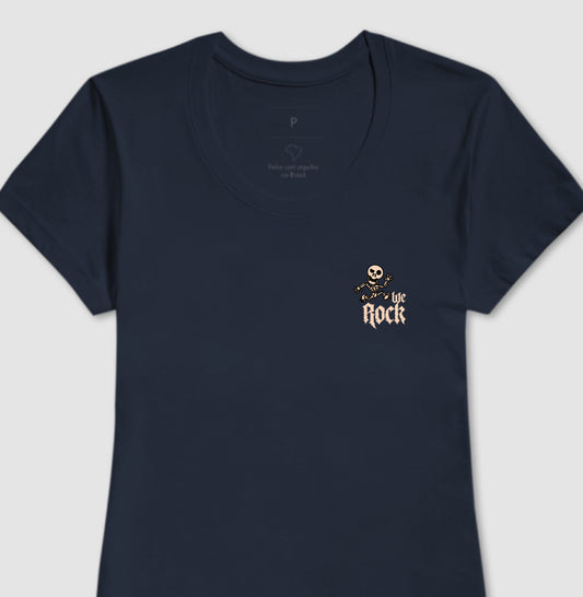 camiseta werock skeleton feminina