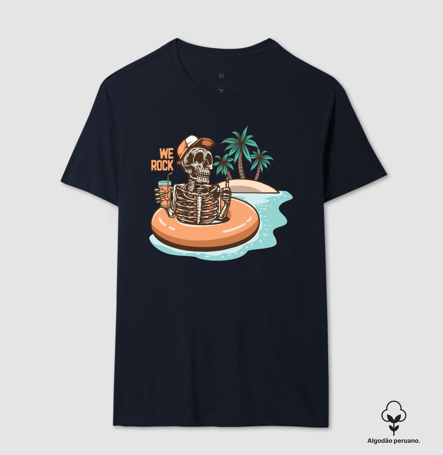 camiseta algodão peruano werock beach masculino