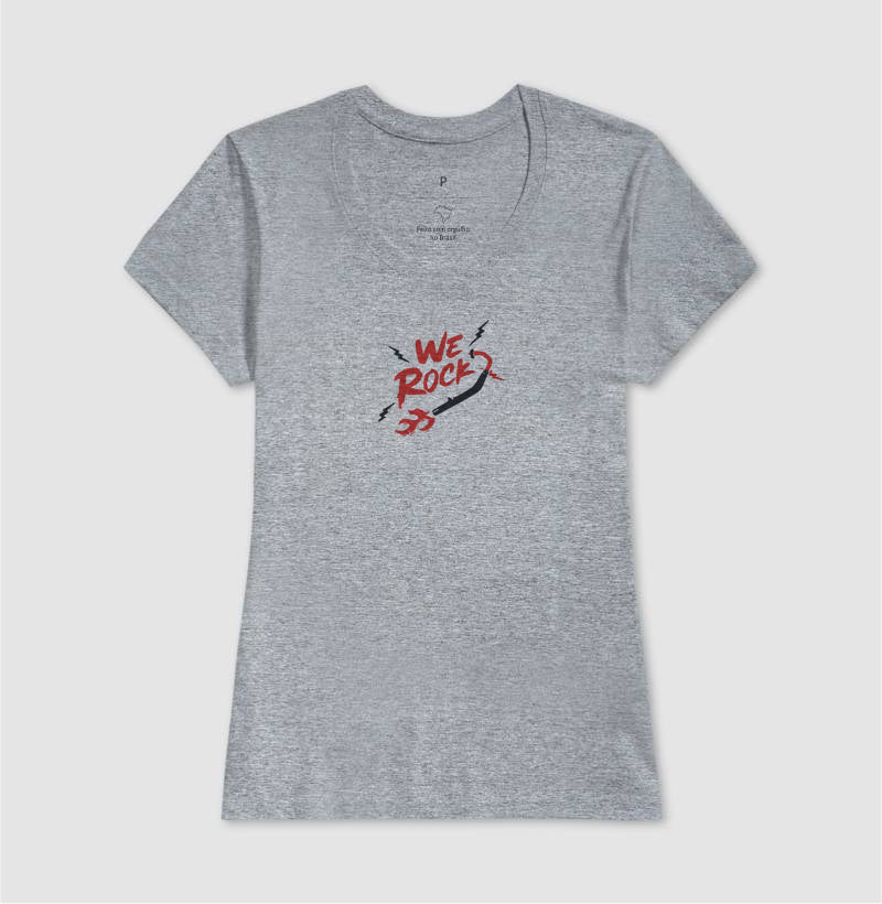 camiseta werock motorcycle exhaust feminina