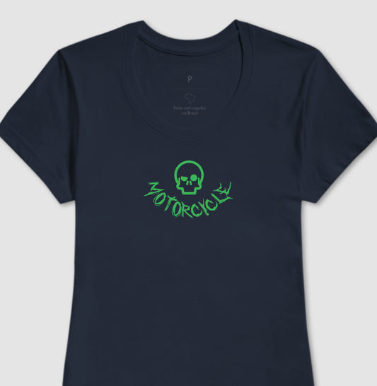 camiseta werock motorcycle logo feminina