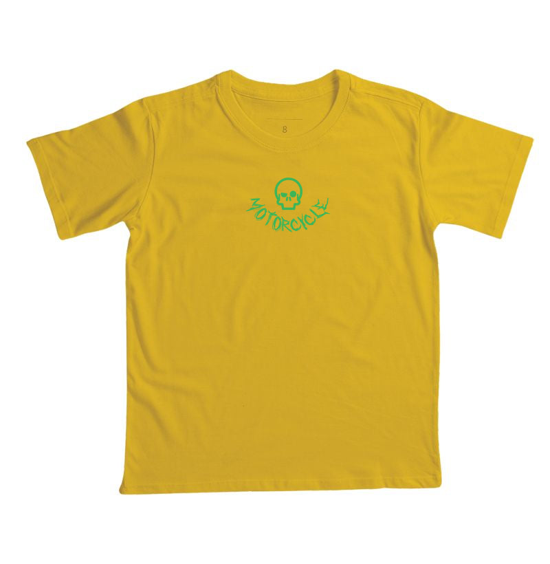 camiseta infantil werock motorcycle logo