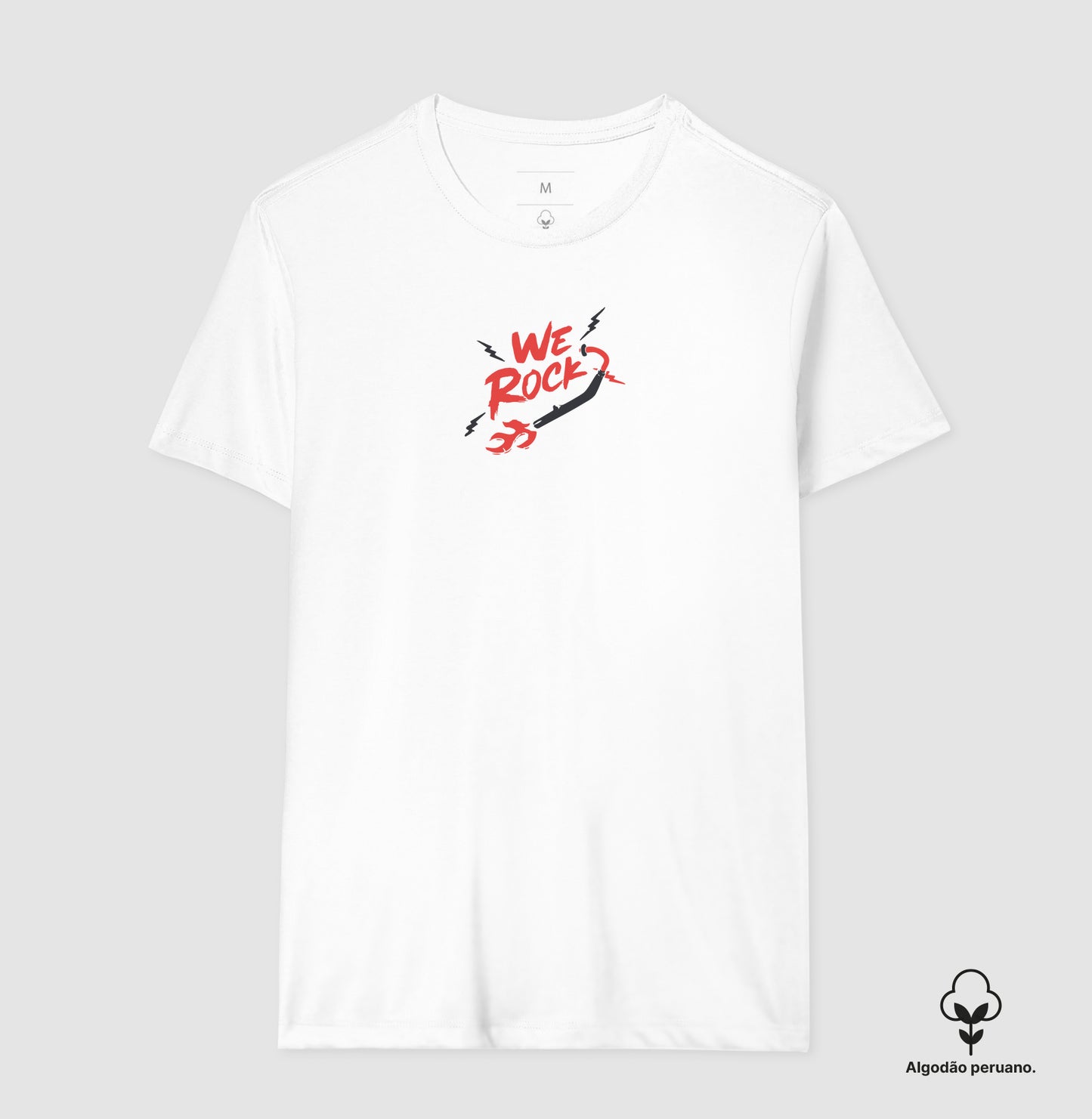 camiseta algodão peruano werock motorcycle exhaust masculina