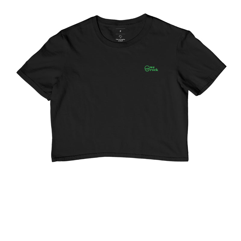 cropped werock skull green