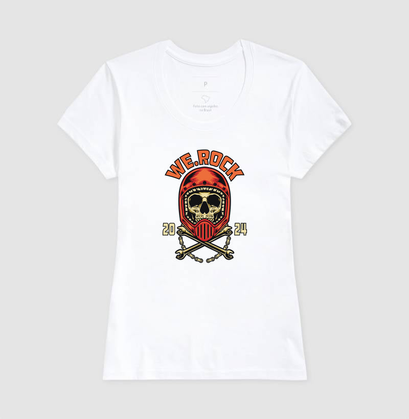 camiseta werock motorcycle tool feminina
