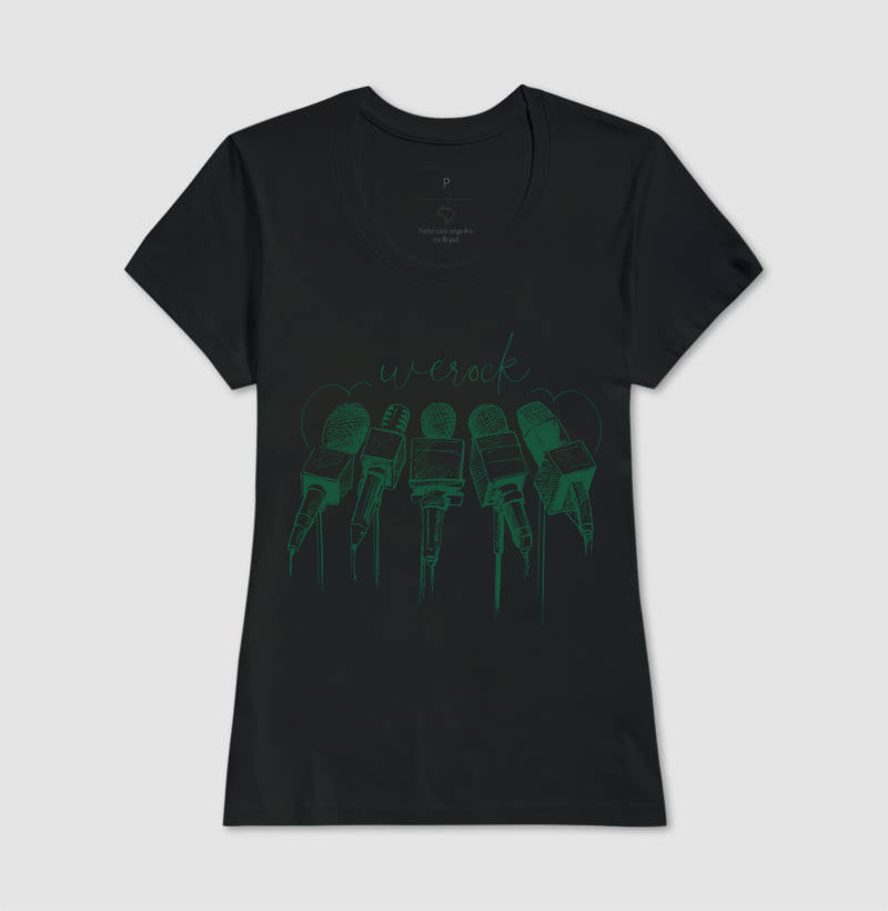 camiseta werock mics feminina