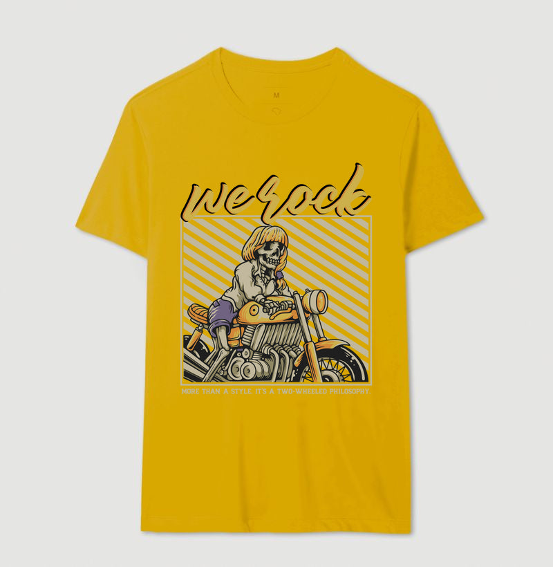 camiseta werock girl motorcycle masculina