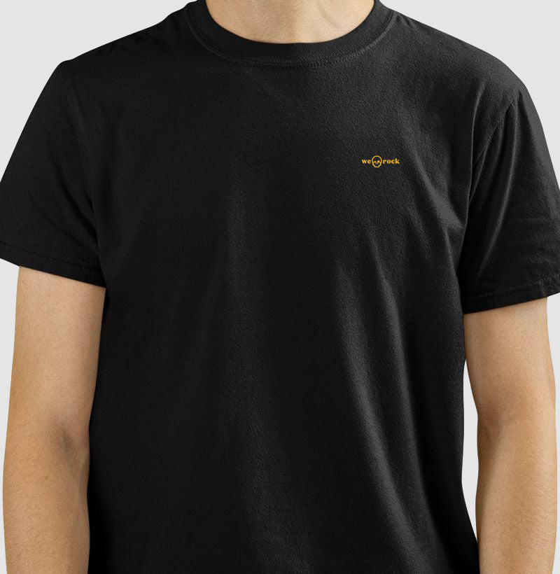 camiseta basic werock logo gold masculina