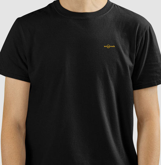 camiseta basic werock logo gold masculina