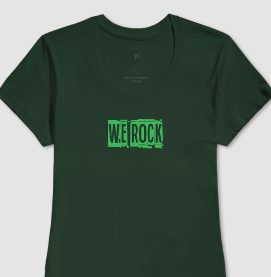 camiseta werock logo journal feminina