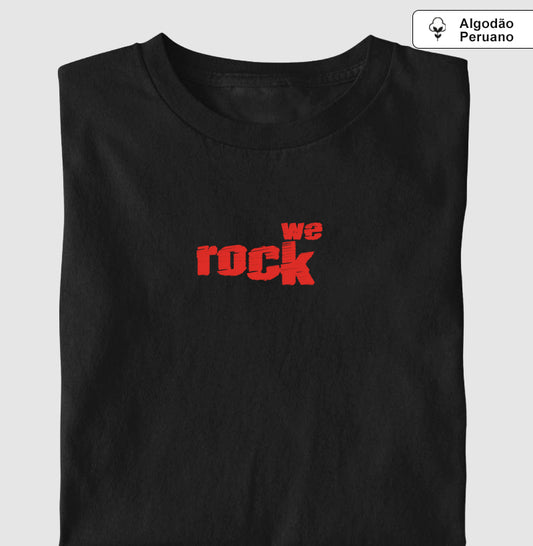 camiseta algodão peruano werock logo rock masculina
