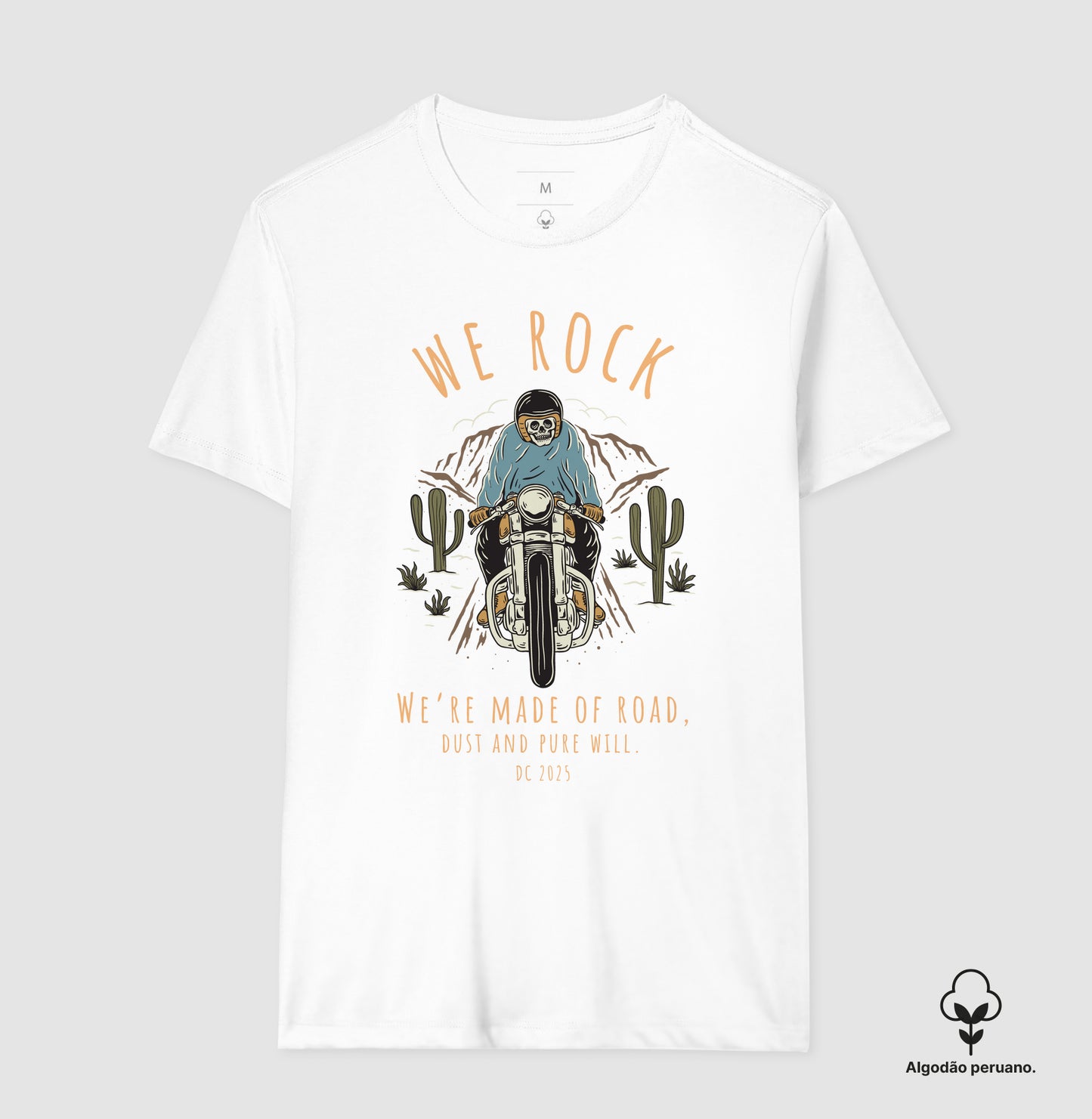 camiseta algodão peruano werock road masculina