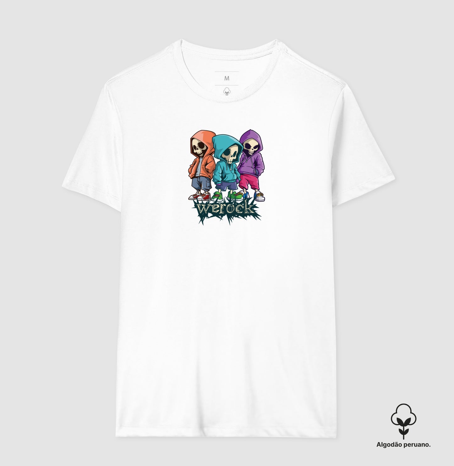 camiseta algodão peruano werock brothers masculina