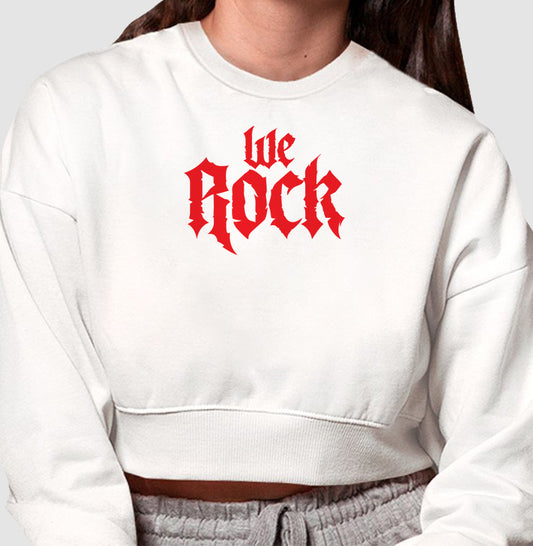 cropped moletom werock rock