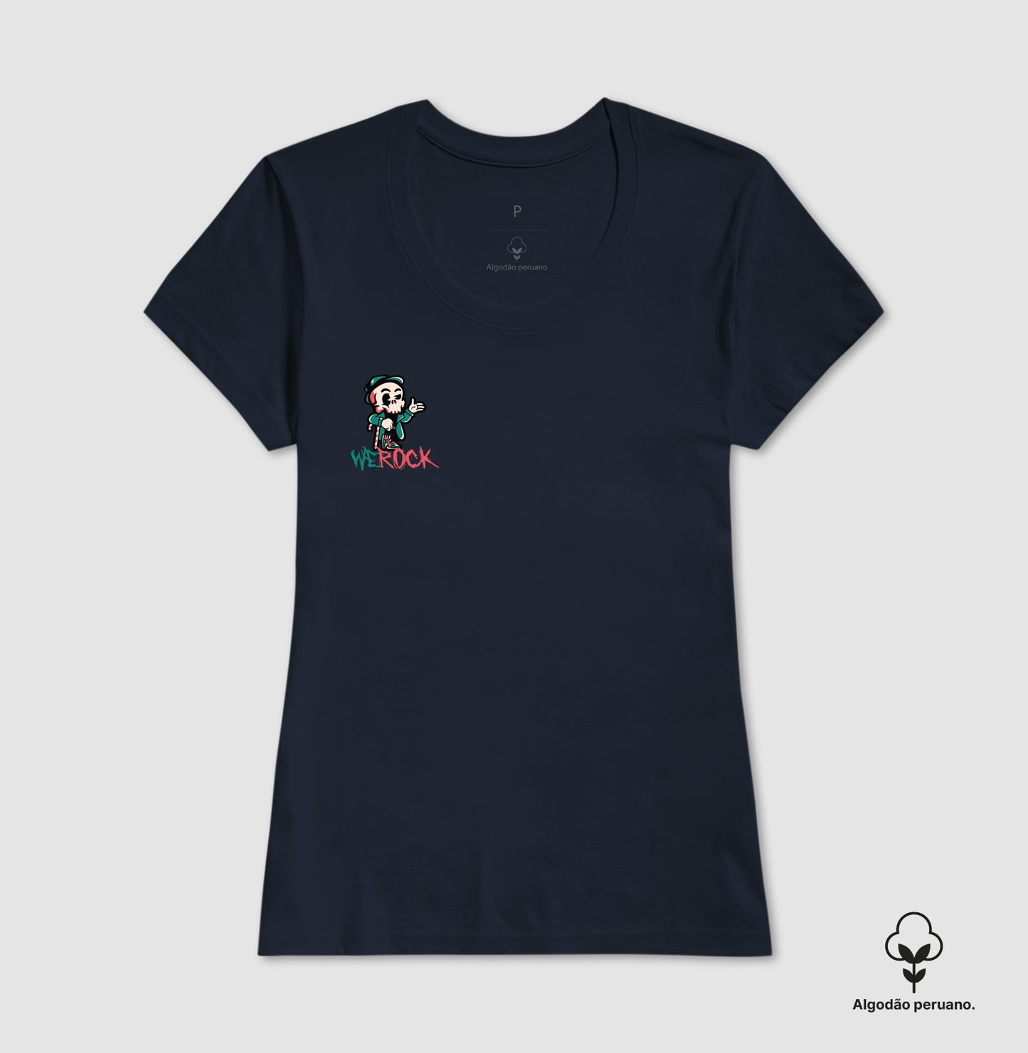 camiseta algodão peruano werock patrickdays feminina