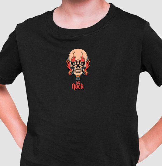 camiseta infantil werock dados