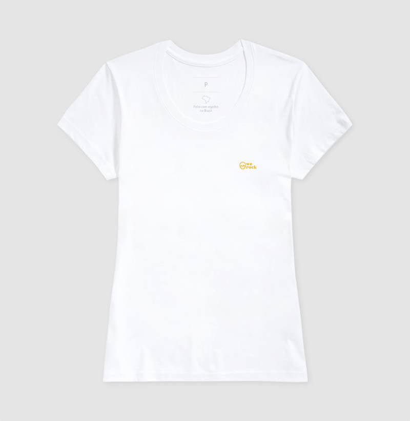 camiseta werock skull gold feminina