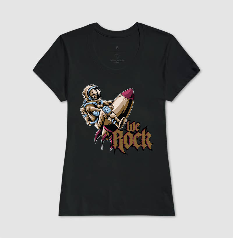 camiseta werock rocket feminina