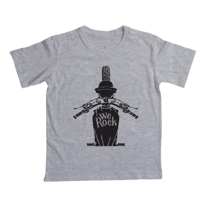 camiseta infantil werock motorcycle driving