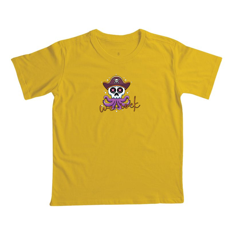 camiseta infantil werock squid