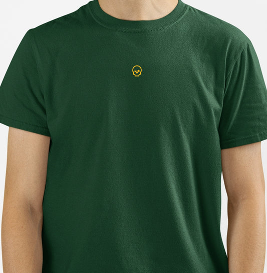 camiseta werock skull logo gold masculina