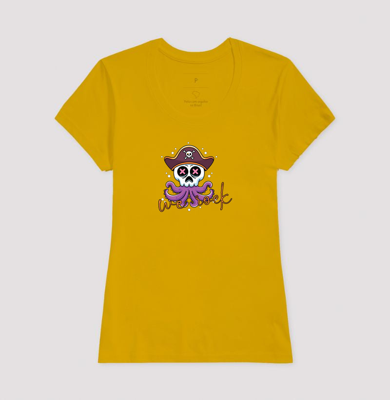 camiseta werock squid feminina