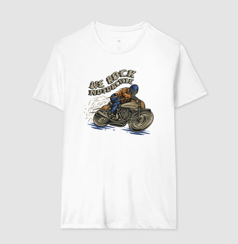 camiseta werock motorcycle masculina