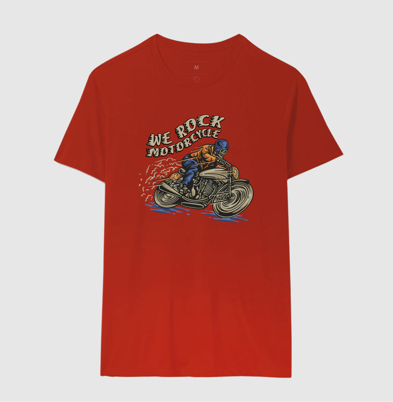 camiseta werock motorcycle masculina