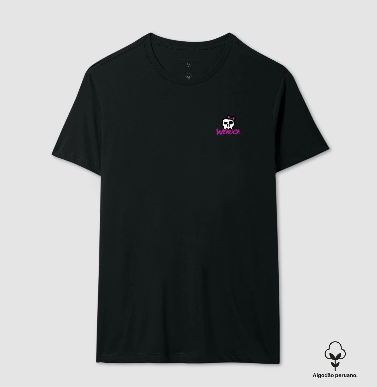 camiseta algodão peruano werock girl masculina