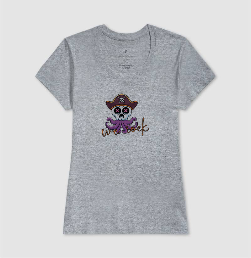 camiseta werock squid feminina