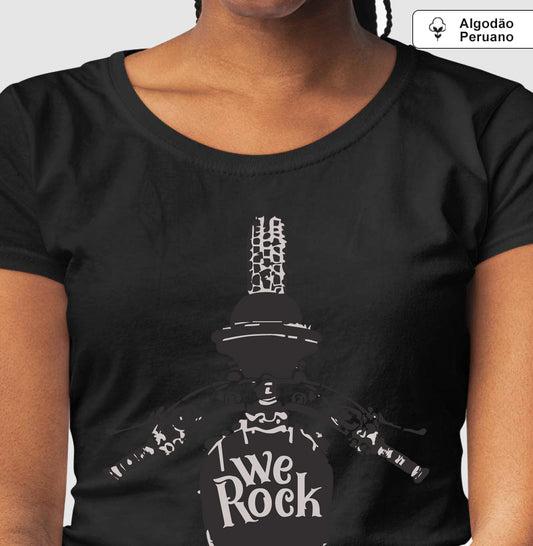 camiseta algodão peruano werock motorcycle driving feminina