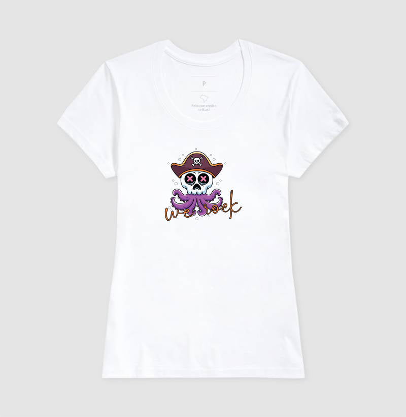 camiseta werock squid feminina