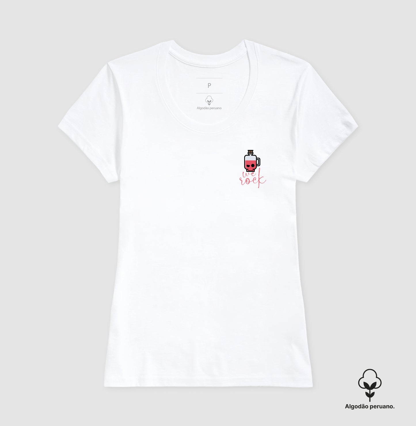 camiseta algodão peruano werock potion feminina