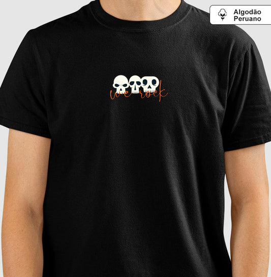 camiseta algodão peruano werock Hskulls masculina