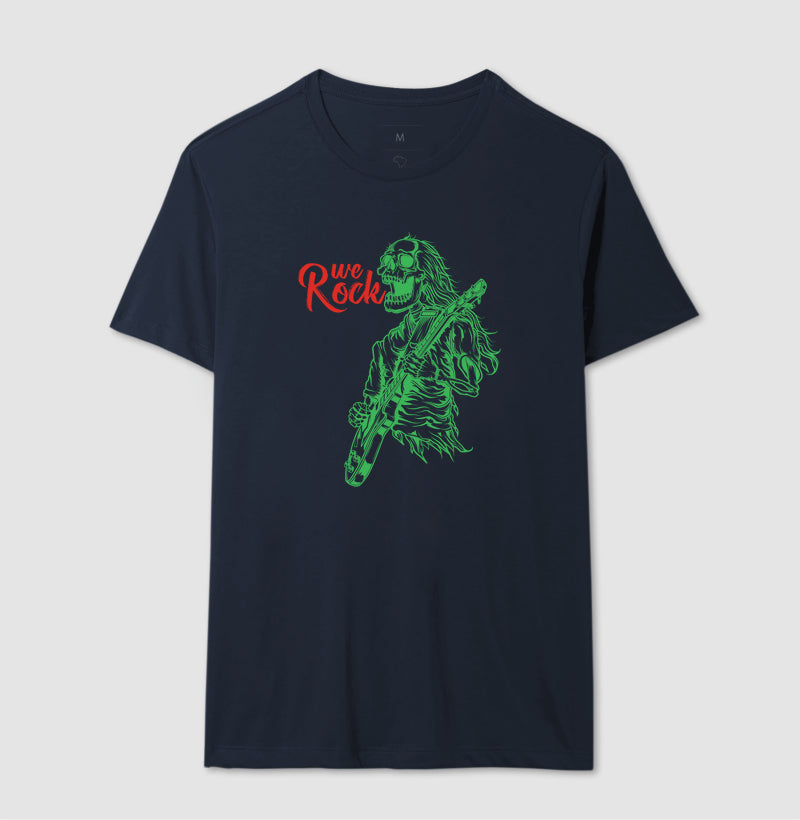 camiseta werock rock skull masculina