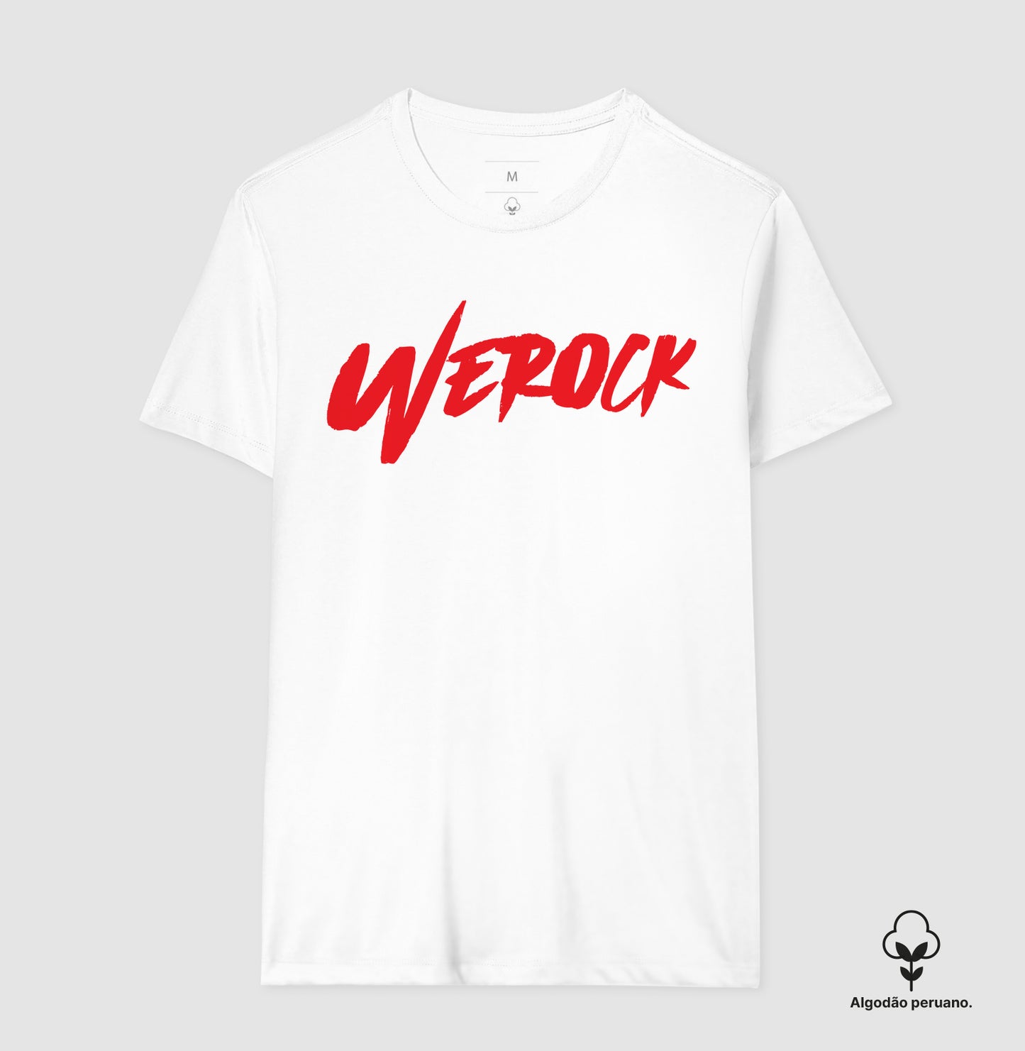 camiseta algodão peruano werock logow masculina